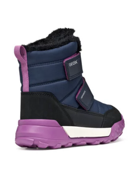 Geox Snehule J Trekkyup Girl B Abx S Tmavomodrá