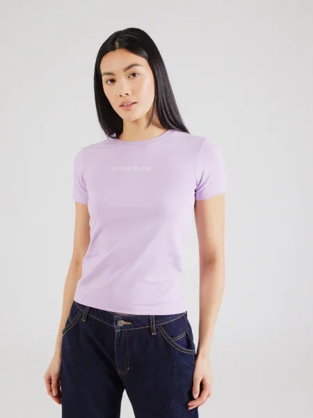 Tričko Guess Jeans fialová