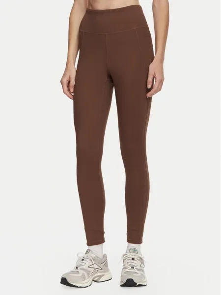 Reebok Legginsy brązowy