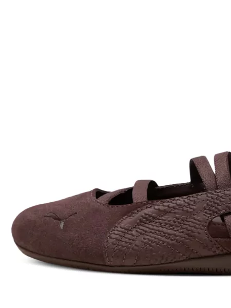Sneakerși Puma cu bretele maro