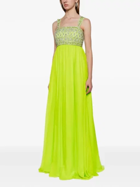 Rochie maxi Dina Melwani galben