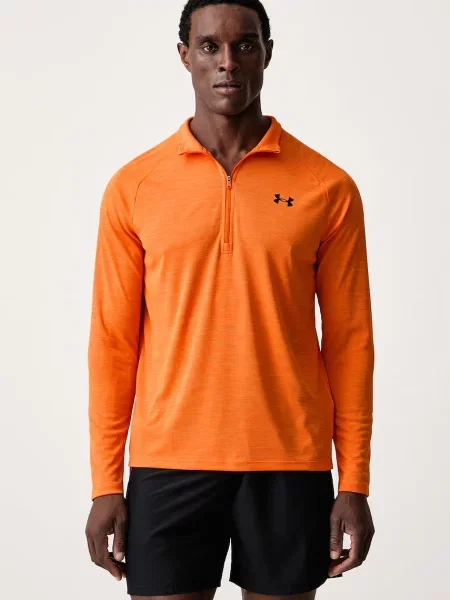 Under Armour rozepínací mikina Tech Textured oranžová