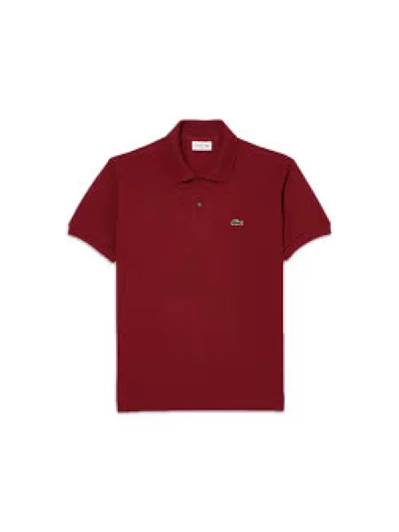 Koszulka polo Lacoste klasyczna z krótkim rękawem z logo czerwona