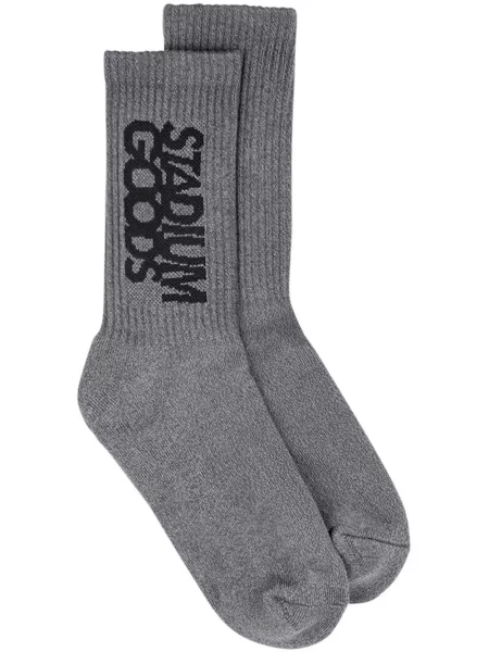 Șosete Stadium Goods® cu imagine de flanelă gri