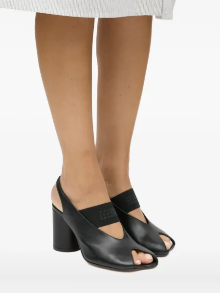 Sandale Mm6 Maison Margiela slingback negru