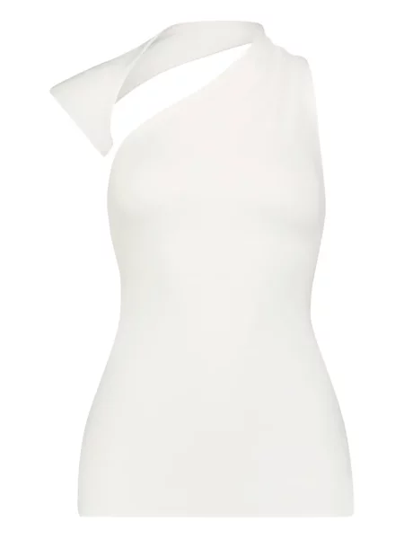 Bluzka Marcella na jednym ramieniu biała