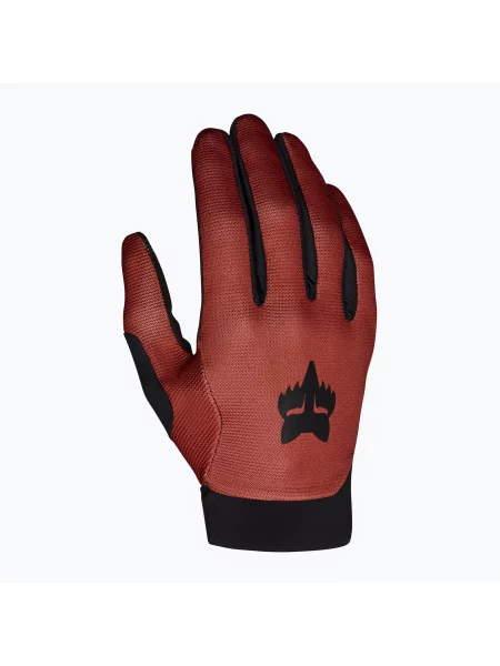 Cyklistické rukavice Fox Racing Ranger saddle brown červené