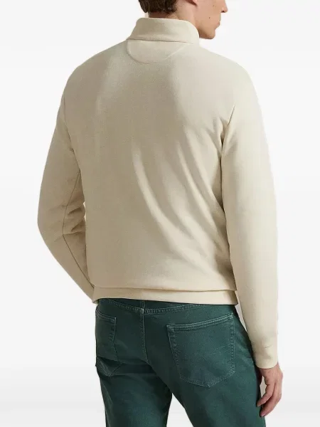 Жакардова поло тениска Polo Ralph Lauren бродирана с връзки оранжево