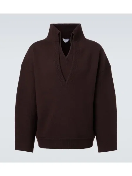 Pulover Bottega Veneta de lână maro