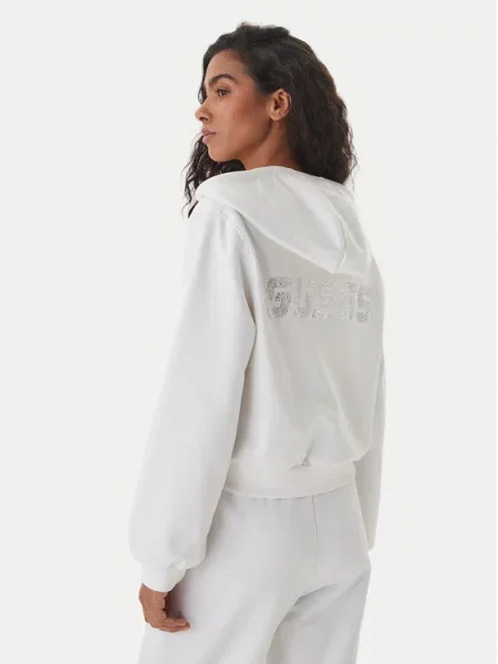 Bluza z kapturem Guess biała