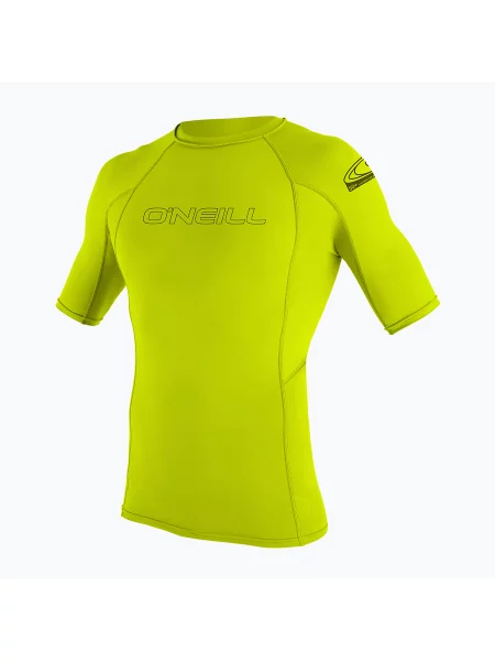 Gyermek úszó póló O'Neill Youth Basic Skins Rash Guard lime. Méret: sárga