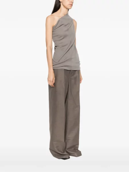 Top Rick Owens cu un umăr gol gri