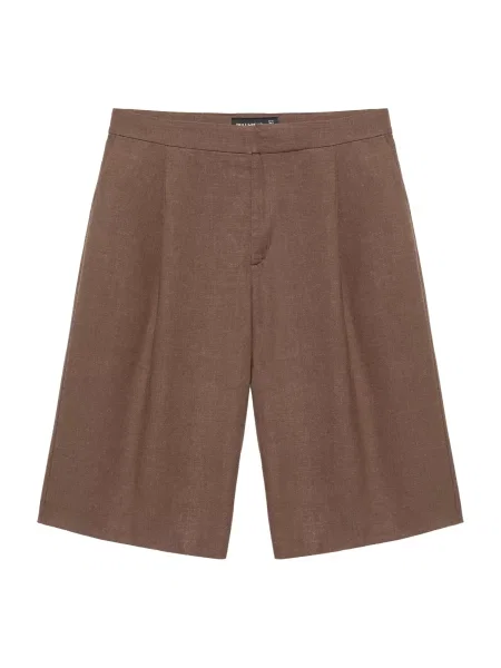 Pull&Bear Pantaloni cutați ciocolatiu