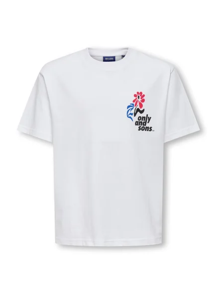Only & Sons Junior Tricou OSJFRED LAURENT albastru / portocaliu / negru alb