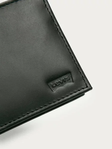Levi's Δερμάτινο πορτοφόλι μαύρο