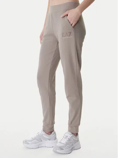 Teplákové kalhoty Emporio Armani hnědé
