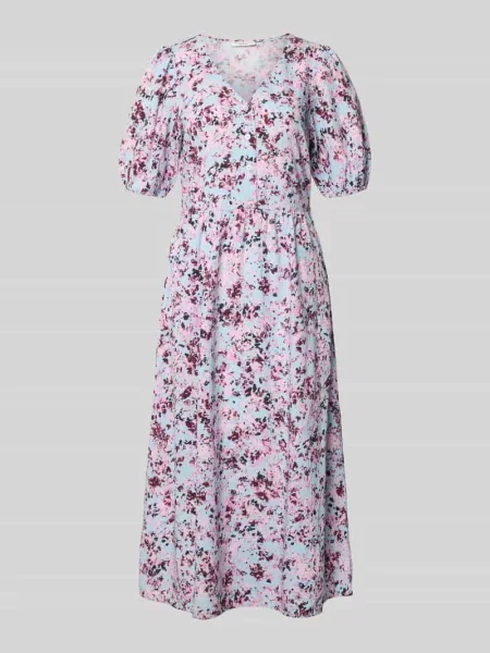 Taliowana sukienka casualowa z mieszanki i bawełny Marc O'polo Denim