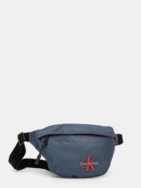 Calvin Klein Ľadvinka Bold Waistbag Tmavomodrá modrá