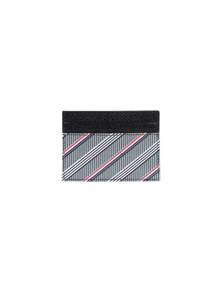 Portfel Thom Browne skórzany szary