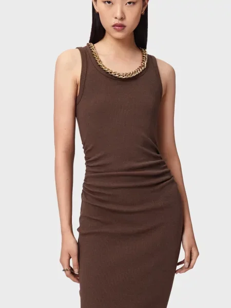 Сукня Allsaints коричнева