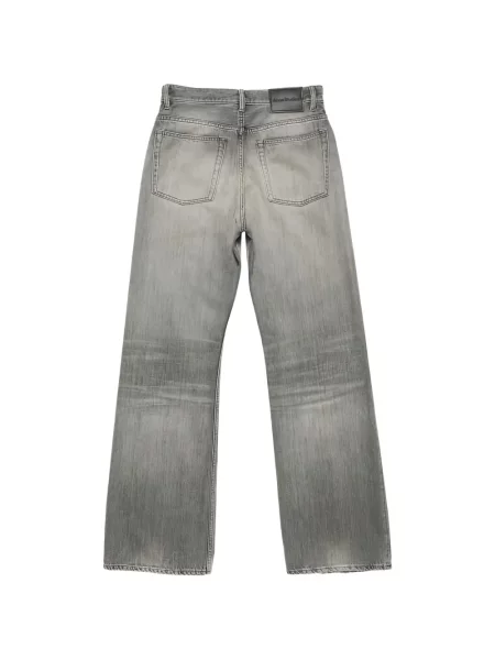 Blugi Acne Studios cu autograf gri