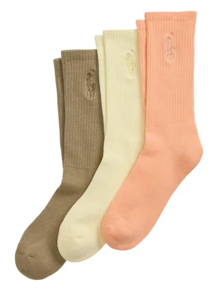 Pletene sportske kratke hlače Polo Ralph Lauren s printom bijela