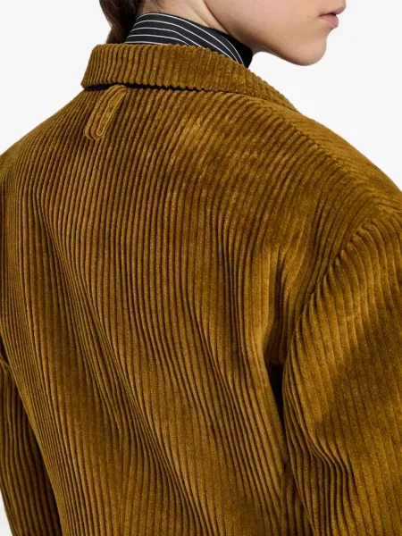 Sacou Proenza Schouler de catifea cord maro