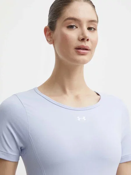 Under Armour t-shirt treningowy fioletowy