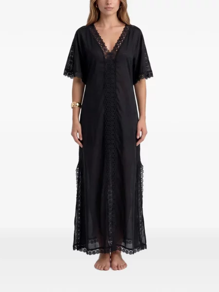 Rochie maxi Charo Ruiz Ibiza din dantelă negru