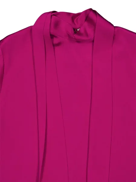 Top Stella Mccartney din satin cu legături roz