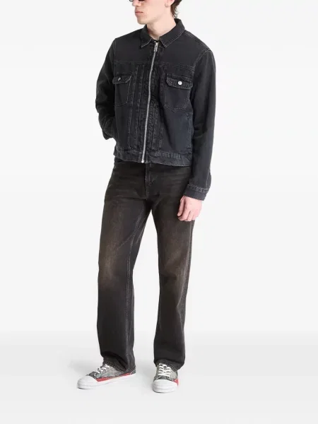 Geacă de blugi Allsaints gri