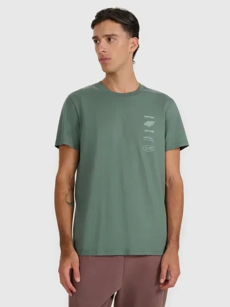 T-SHIRT 4F KOSZULKA APRES SKI zielona