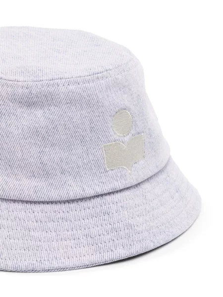 Siuvinėta skrybėlė Isabel Marant violetinė