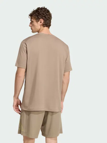 Спортивная футболка Adidas коричневая