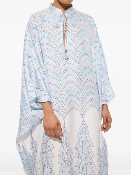 Rochie Pucci de mătase cu imagine albastru