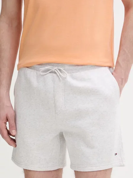 Tommy Jeans szorty dresowe z bawełną szare