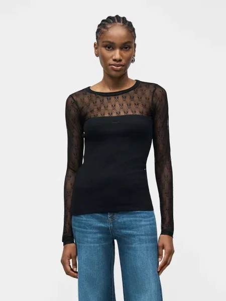 PINKO Tricou VIOLINISTA' negru