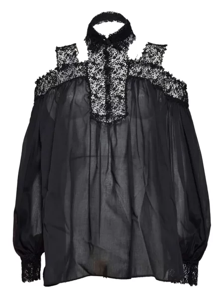 Bluză Ermanno Scervino de mătase negru