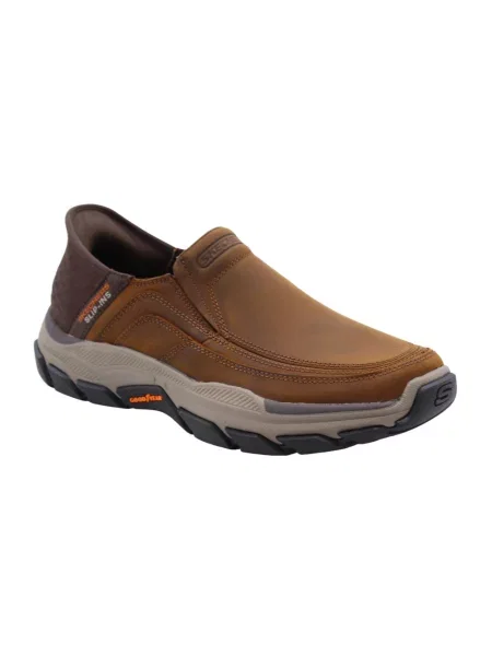 Sneakersy Skechers klasyczne brązowe