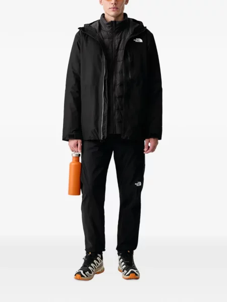 Яке The North Face с качулка с принт черно