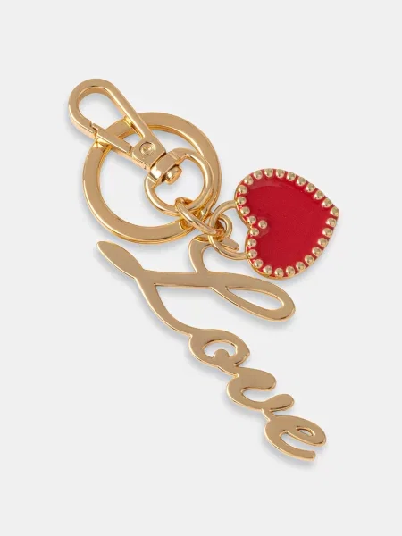 Obesek za ključe Love Moschino rdeča