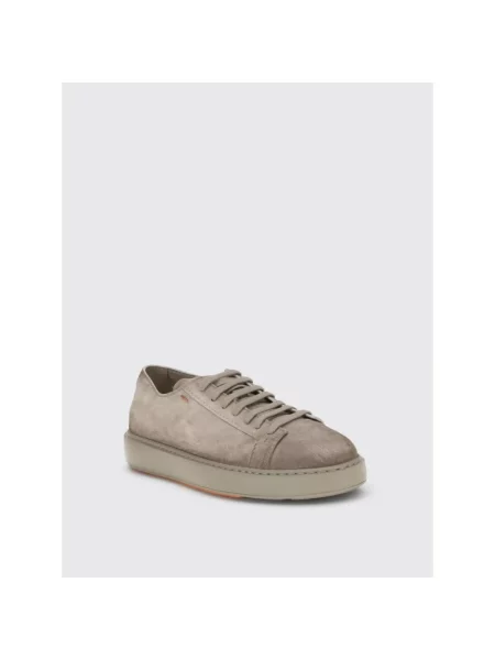 Sneakersy Santoni zamszowe szare