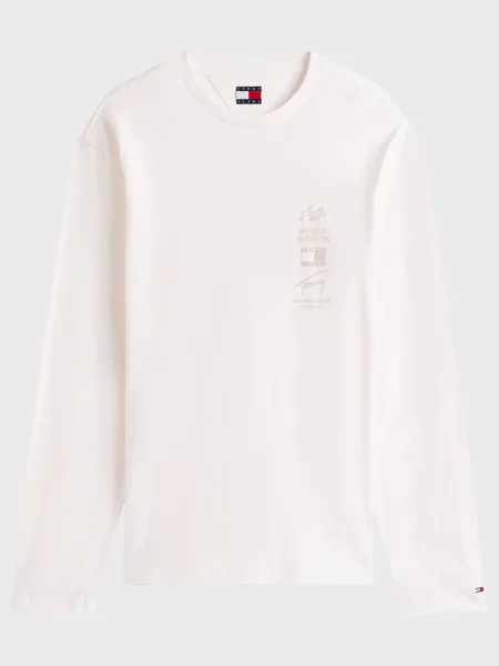 Лонгслив Tommy Jeans белый