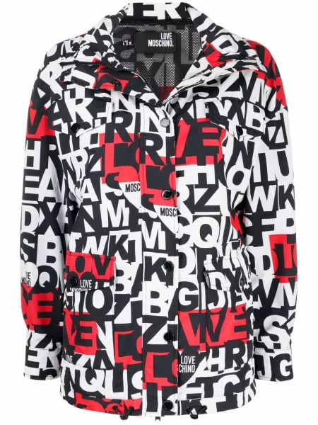 Geacă Love Moschino cu imagine negru