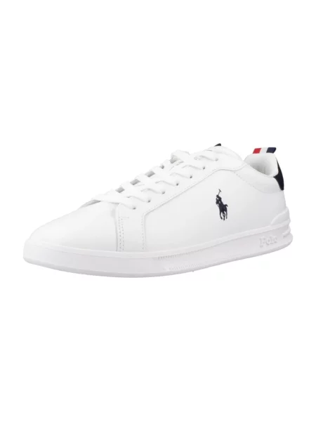 Sneakersy Ralph Lauren Court skórzane białe