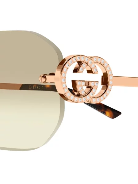 Ochelari de soare Gucci Eyewear cu autograf roz
