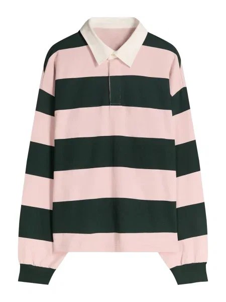 Bershka Majica temno / roza zelena