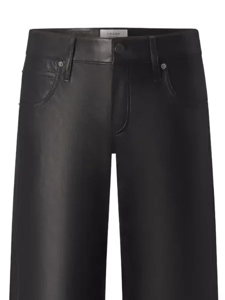 Pantaloni Frame din piele negru
