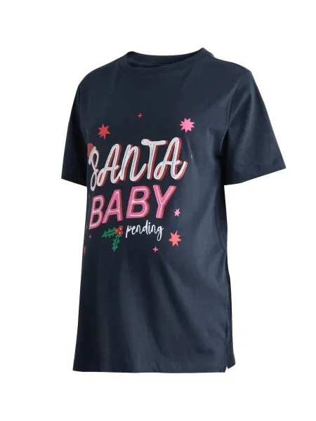 Next Tricou albastru marin / verde / roz alb