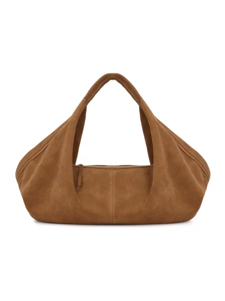 Torebka hobo Kazar zamszowa brązowa